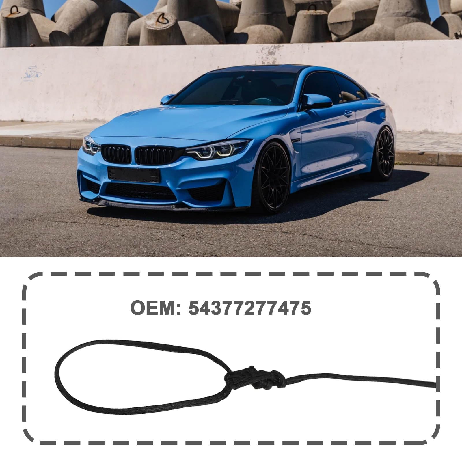 2 corde di tensione per tettuccio auto convertibili 54377277475 compatibili con BMW F83 F33 E93