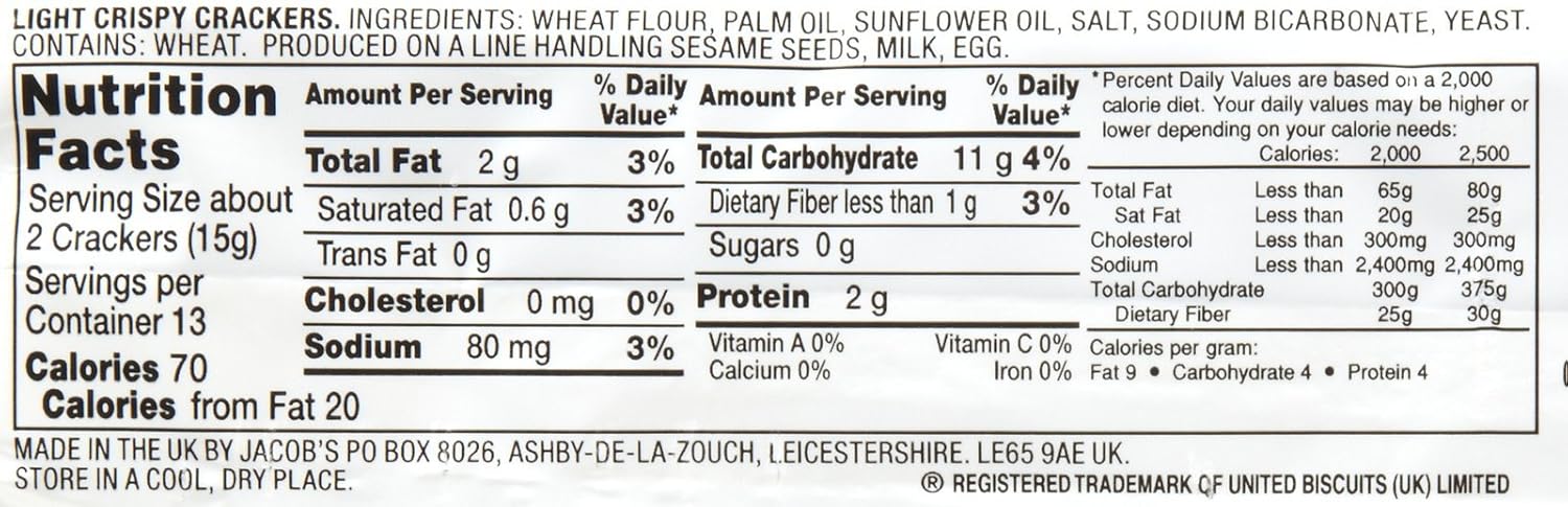 Jacob's Cream Crackers - 7.05 oz - 2 ct image 2