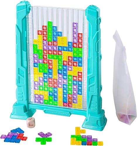 Juguetes de rompecabezas de bloques de construcción, piezas de rompecabezas coloridas 3D, caja de regalo adecuada, juego de rompecabezas 3D (72