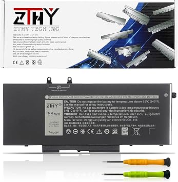 4GVMP Laptop Battery Compatible with Dell Latitude 5400 5500 Precision 3540 | For Inspiron 7590 2-in-1 7591 2-in-1 7791 2-in-1 P84F P42E P42E001 P98G001 P80F001 1V1XF R8D7N RF7WM 9JRYT X77XY 7.6V 68Wh