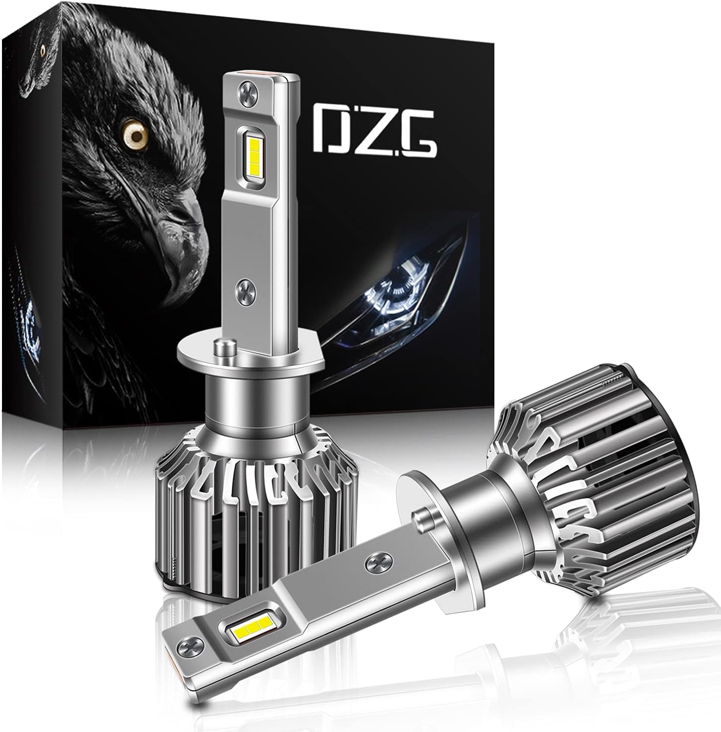 DZG H1 Led Headlight Bulbs 35W 6500K Super Bright H1 LED Bulb LED Chips