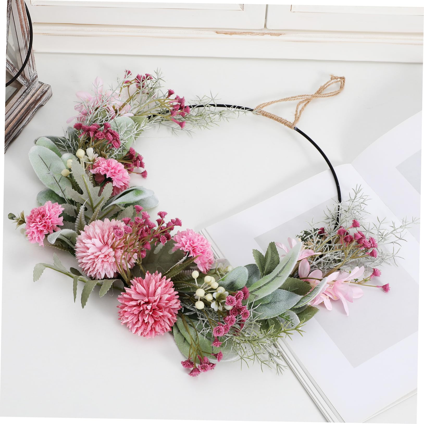 Zerodeko 2stücke Kunstblumenkranz Mit Bunten Blüten Und Blättern Als Tür Oder Fensterdekoration Für Hochzeiten Und Und Langlebig