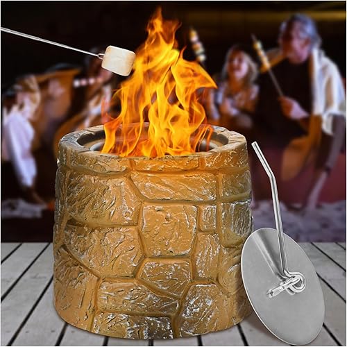 Cuenco portátil para fogata de mesa, para interiores, sin humo, fogatas para fogatas de mesa para interiores para patio, decoración del hogar, disponible en Yaxa Peru