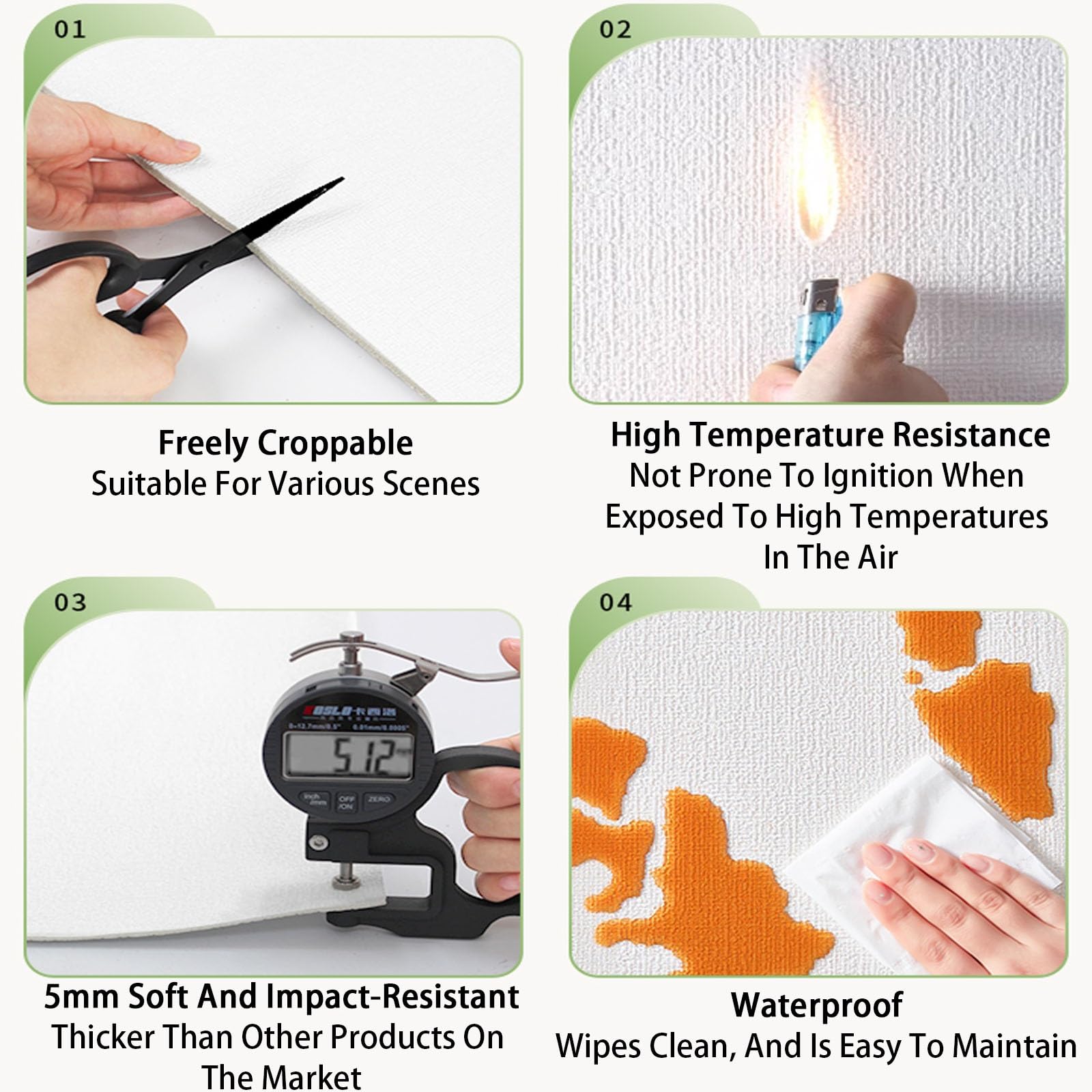Papel Pintado Autoadhesivo 3D 5mm Papel de Pared no se Decolora Lámina de Aluminio, Aislamiento Térmico Adhesivo Paneles de Pared, Pegatinas Decorativas para Salón