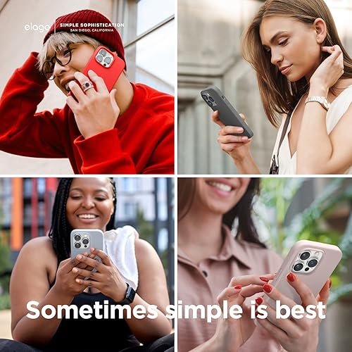 Miniatura 3 de elago Compatible con iPhone 14 Pro, funda de silicona líquida, funda protectora de cuerpo completo, a prueba de golpes, teléfono delgado, forro