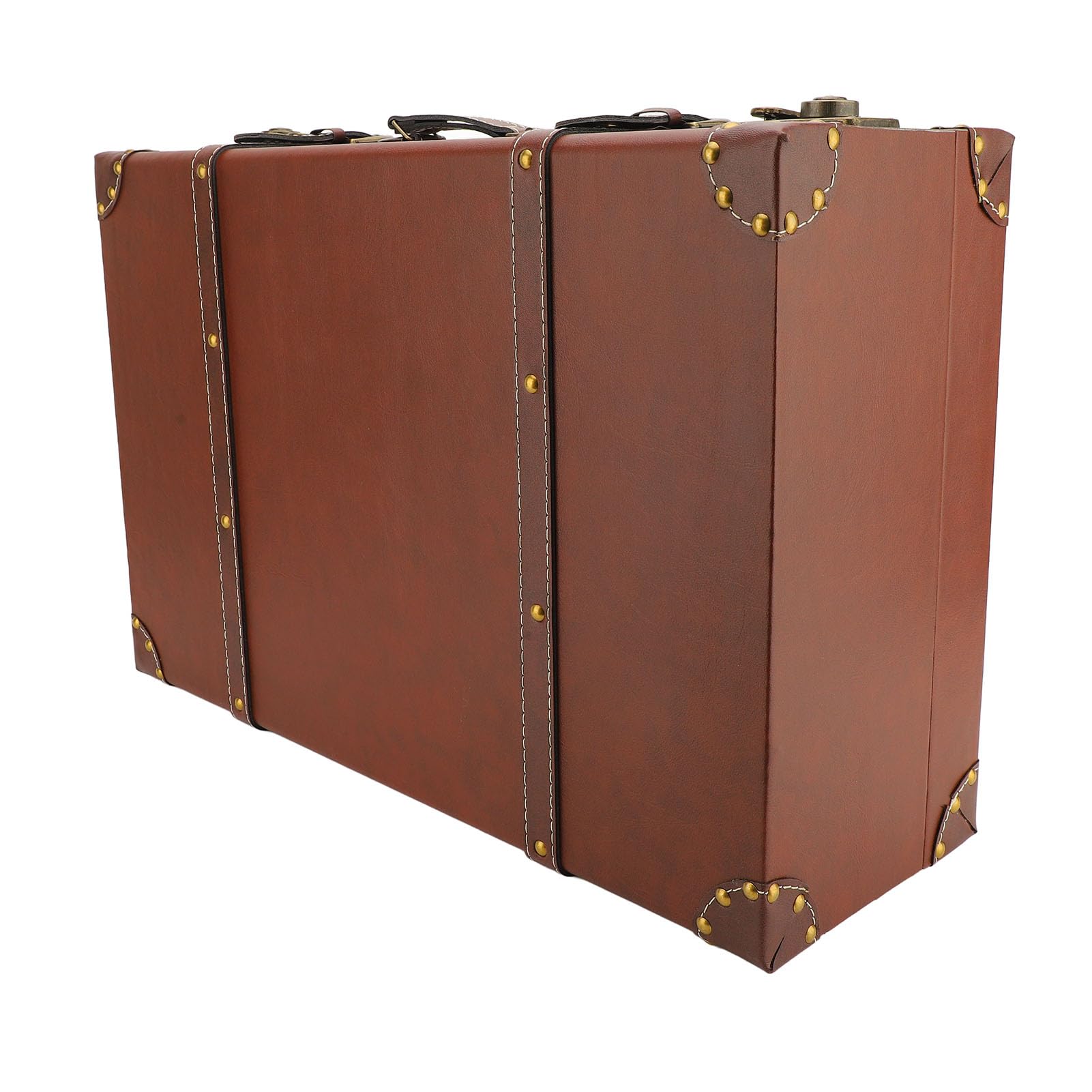 CHICIRIS Vintage-Retro-Koffer aus Holz mit Einzigartigen Legierungsschlössern für Zuhause, Reisen, Ausgehen, Mini-Aufbewahrungsbox für Familien