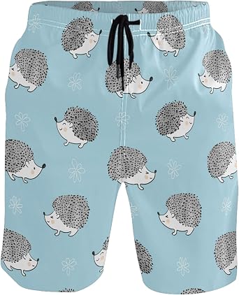 visesunny Stylish Mens Swim Trunks Quick Dry Beachwear Sports Running Swim Board Shorts Bathing Suits Mesh Lining