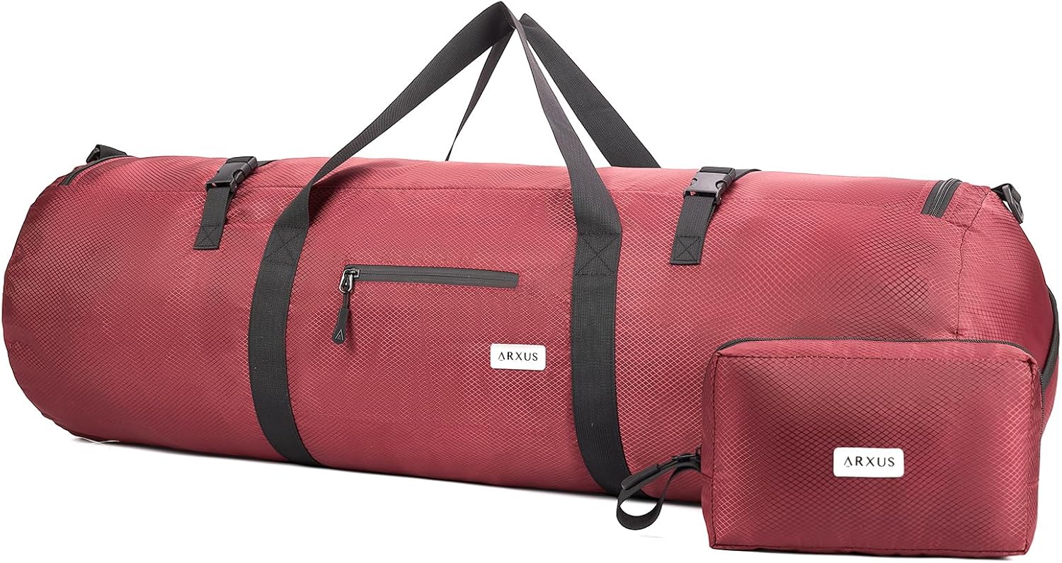Arxus Extra Large Duffle Bag for Travel Gym 90L 50L 30L Baseball Bat Sports Duffel Bags for Men with Shoulder Strap, Tent Storage Camping