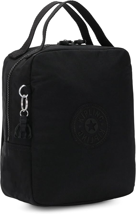 Kipling Womens Women's Lyla Bag, Insulated Reusable Tote, Tote Lunch Bag, True Black, Lunch Tote US