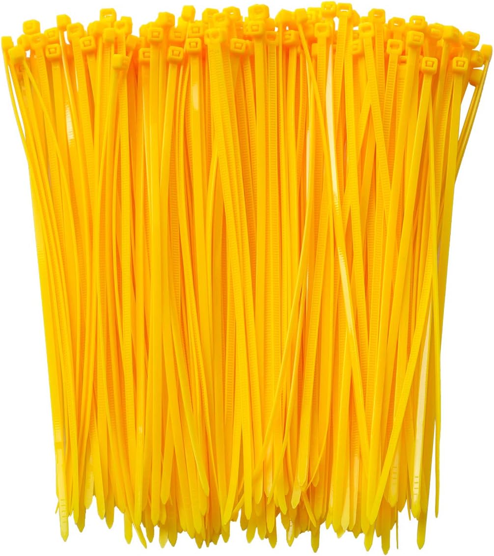 8 Inch Zip Ties (Tying Length 6.7"), 120pcs Nylon Cable Ties, 6 Multi-colors