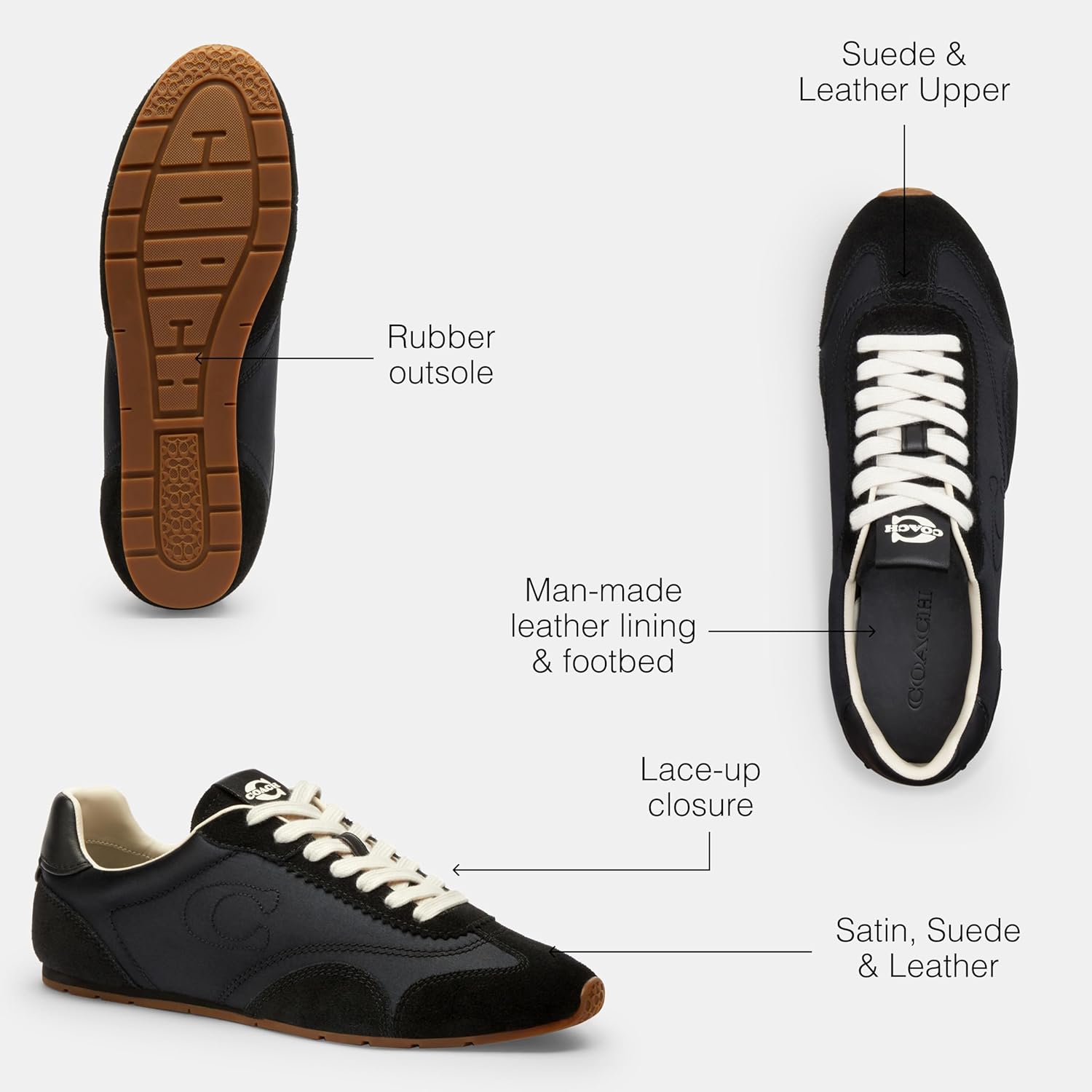 Coach Womens Flat Sneaker - Image 3