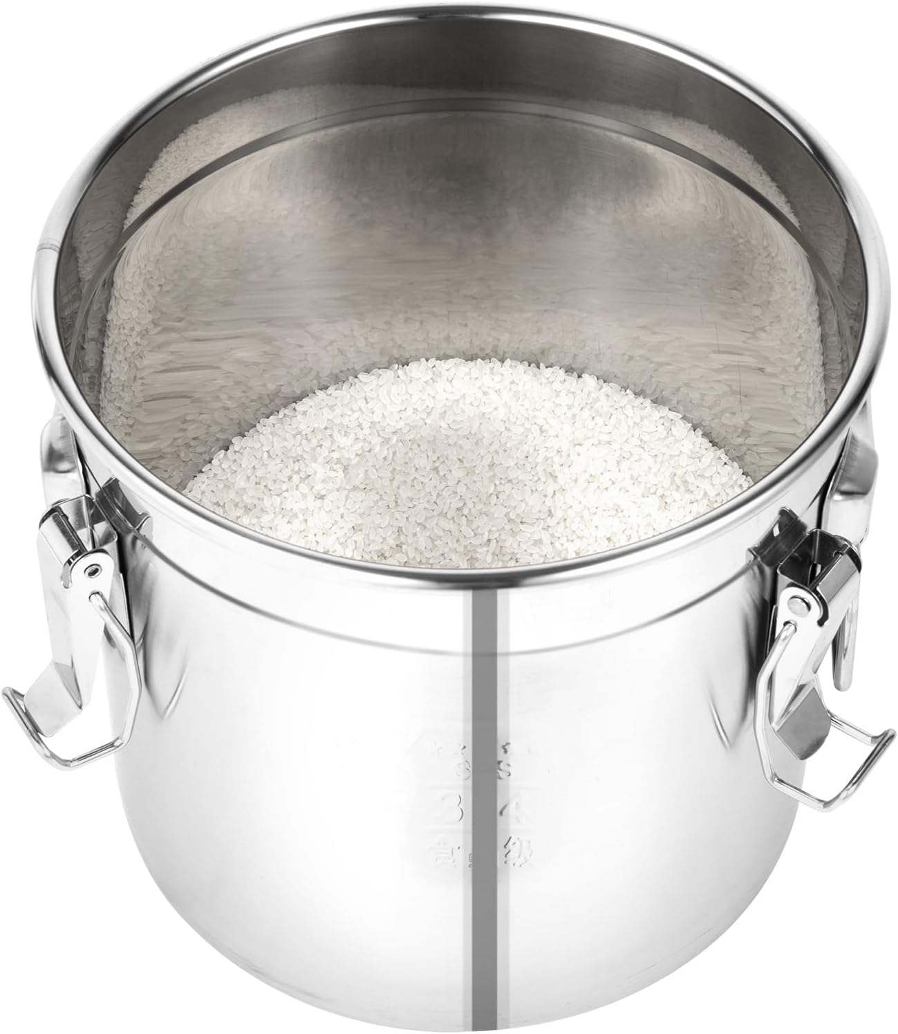 12L Stainless Steel Cereal Rice Storage Container Bucket Airtight Canister + Lid