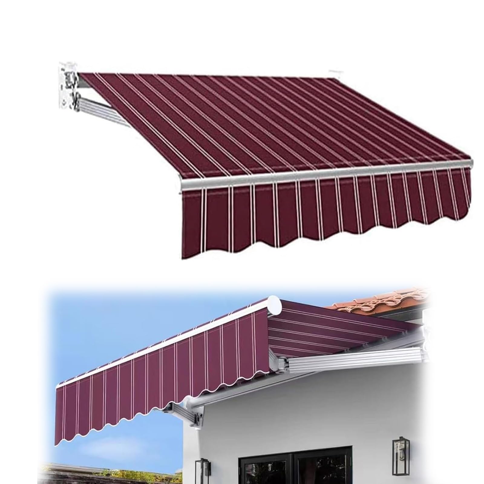 Toile d'auvent rétractable : remplacez votre tissu usé par cette protection imperméable