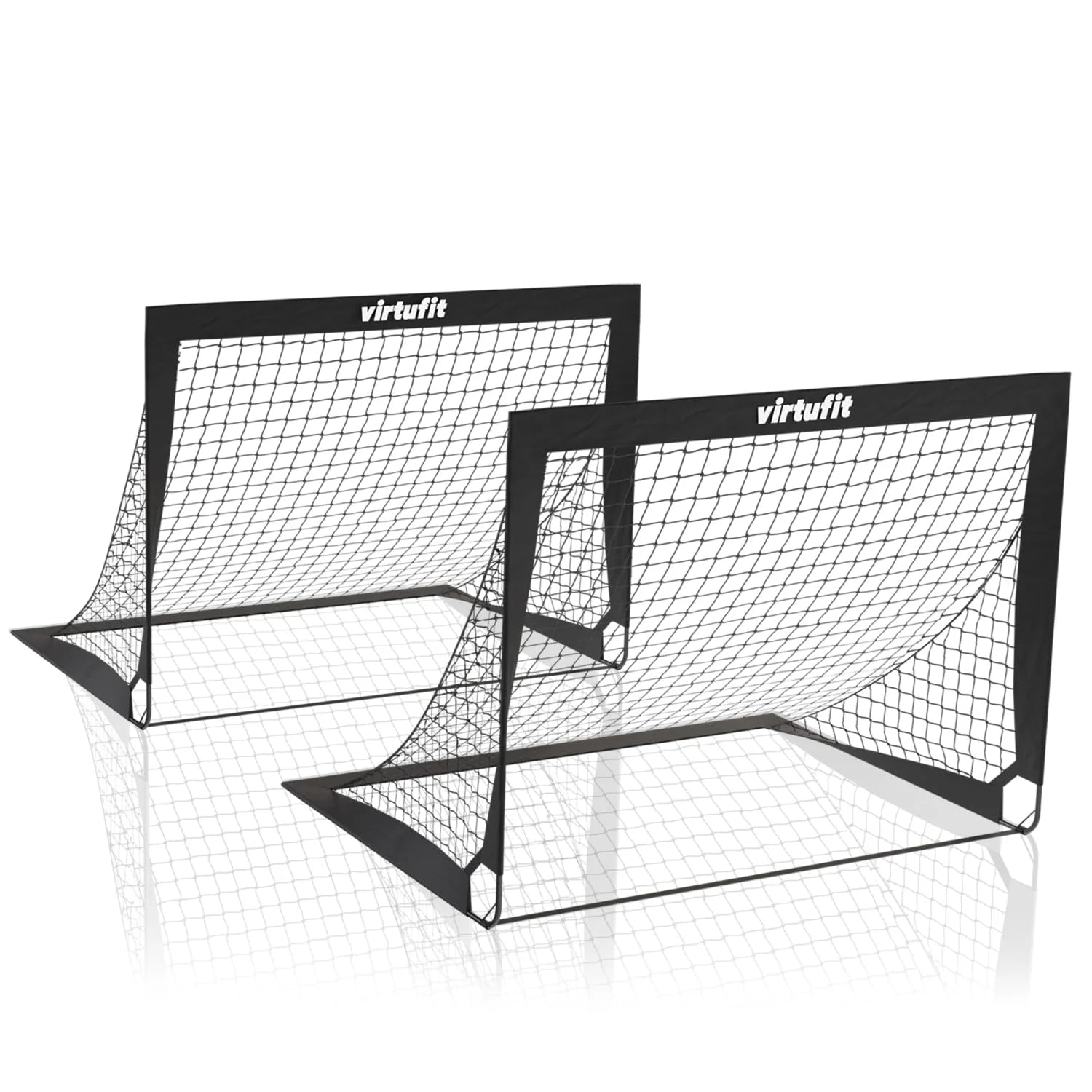 VirtuFit Jeu de buts de football Pop-Up - Buts de Football - 120 x 90 cm