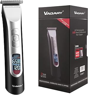 VAGARY Hair Clippers for Men Professional, High -End Steel Blade Cordless Trimmer Men Cutting Kit Multi -Gear Adjustment B...
