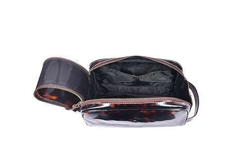 Miniatura 2 de Neceser de viaje de cuero premium de 10 pulgadas con forro impermeable | Kit Dopp vintage hecho a mano tamaño King por Aaron Leather Goods (marrón