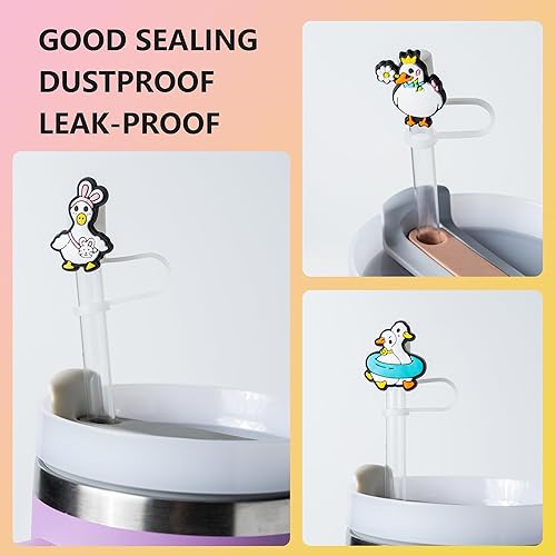 Miniatura 4 de 8 fundas de paja de pato Cole para copa Stanley, tapa de paja de 0.4 pulgadas0.394 in de diámetro, compatible con vasos Stanley 20, 30 y 40 0z,