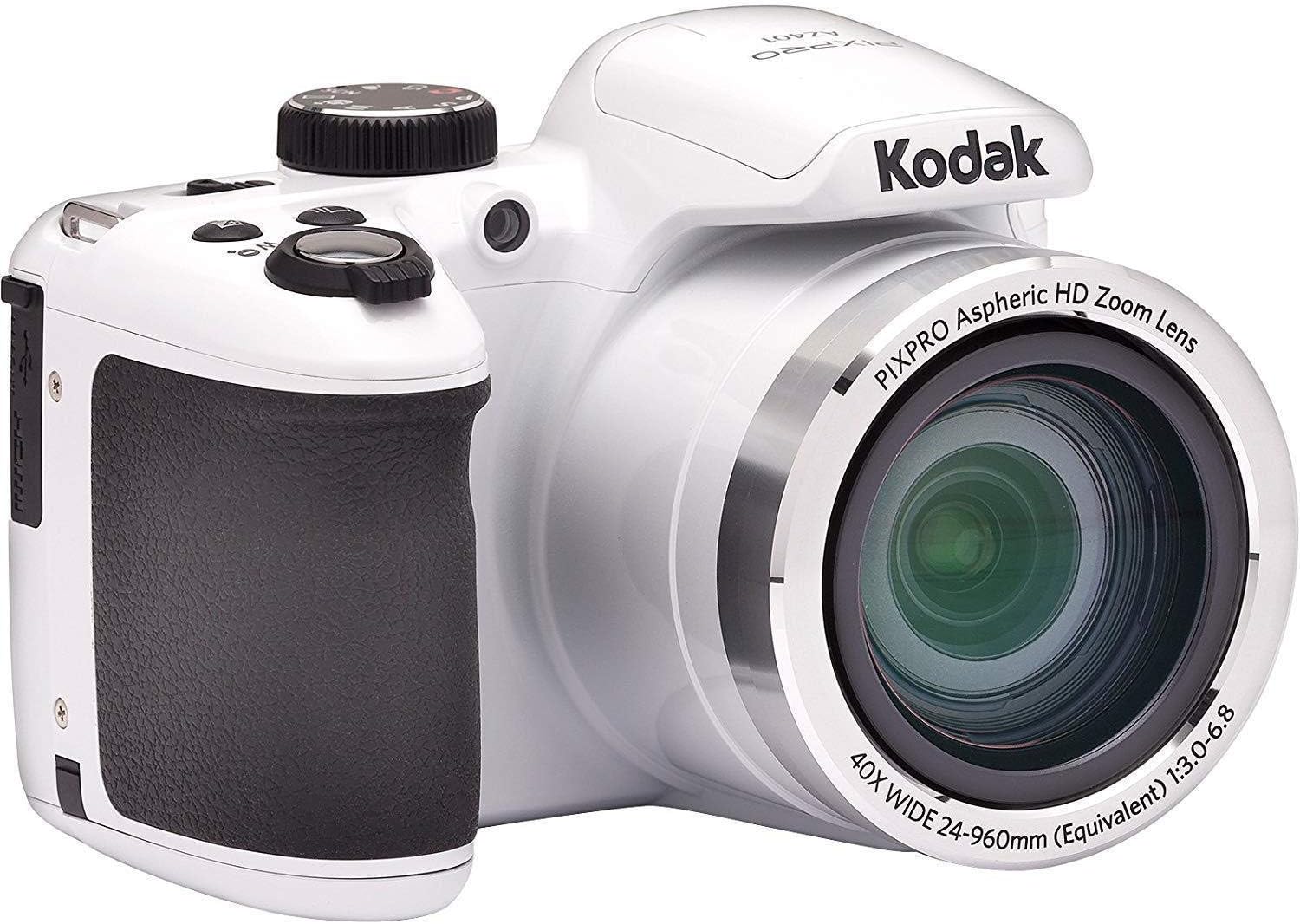 kodak pixpro az401 40x astro zoom digital camera white with koah holster case and accessory bundle 5 items