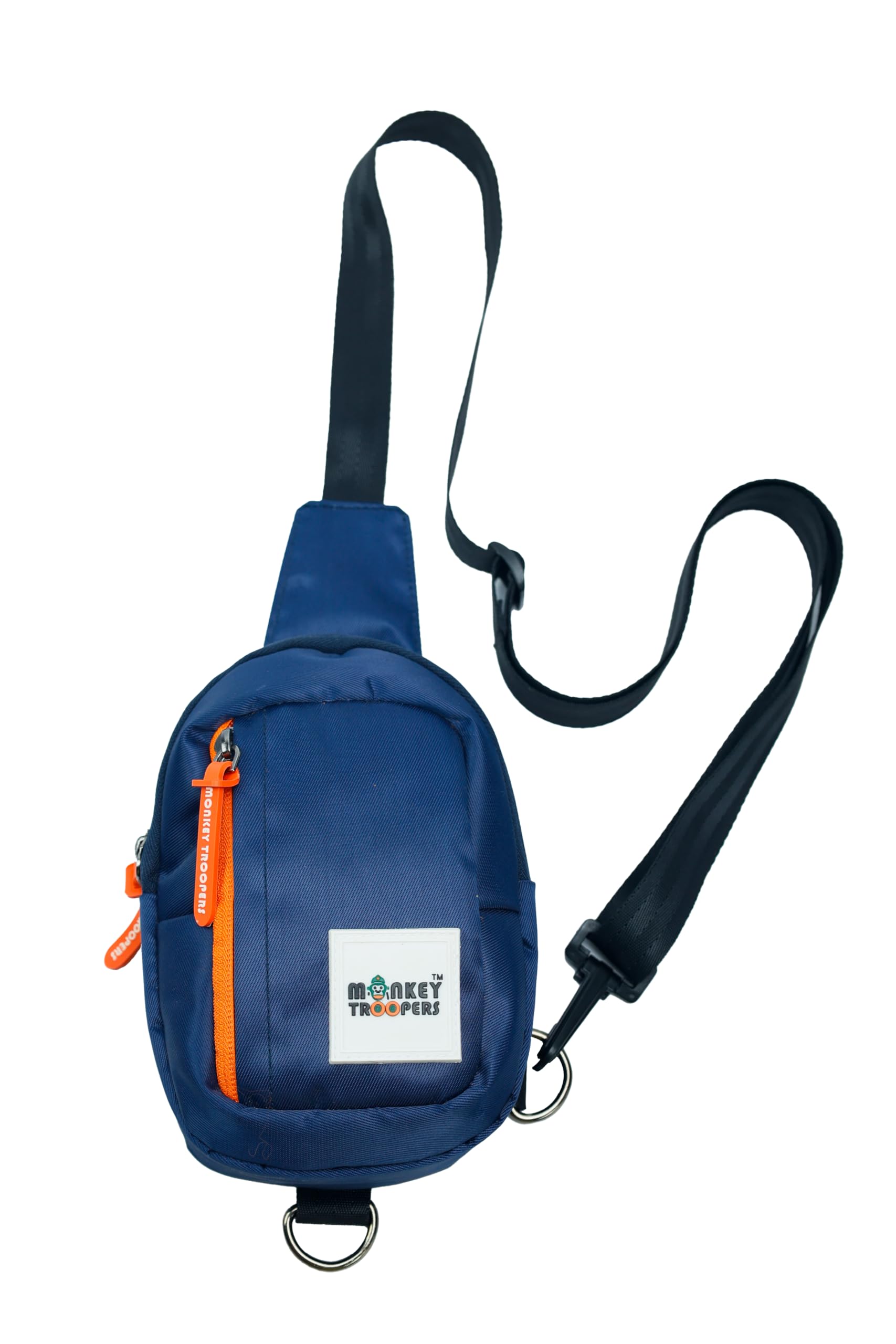Flip Crossbody Chest Bag Fanny Pack Lightweight & Tough, Spacious, Men Women, Water resistant, Quick-Access Pocket, 4L Capacity (Navy Blue)