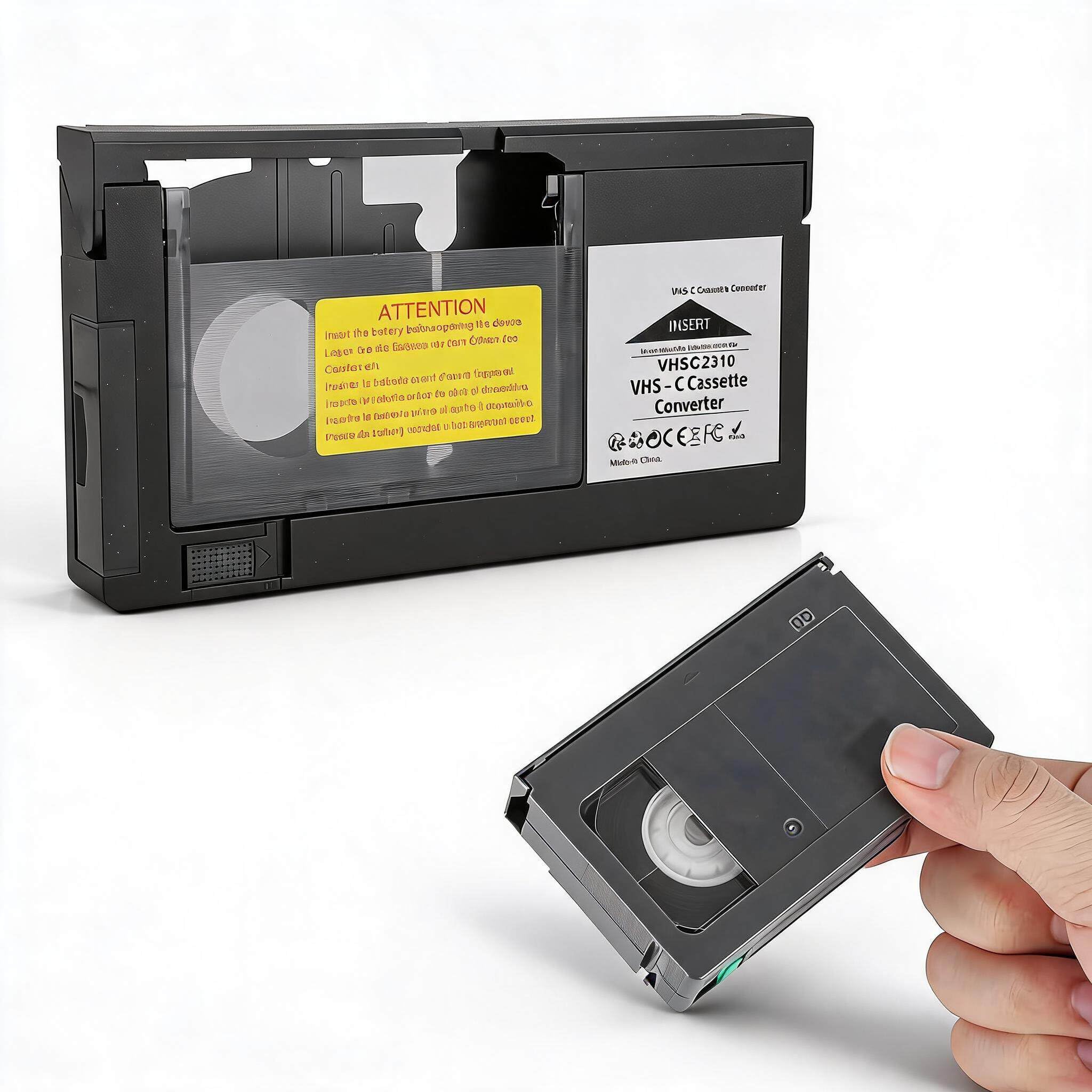 Odtwarzacz Kaset Wideo 8 Mm, Adapter 8 Mm do Vhs, Kamery Wideo Adapter do Kaset Odtwarzanie Nagrywanie Adapter do Kaset Wideo Sterowanie Jednym Klawiszem dla Taśm S-VHS-C S-VHS