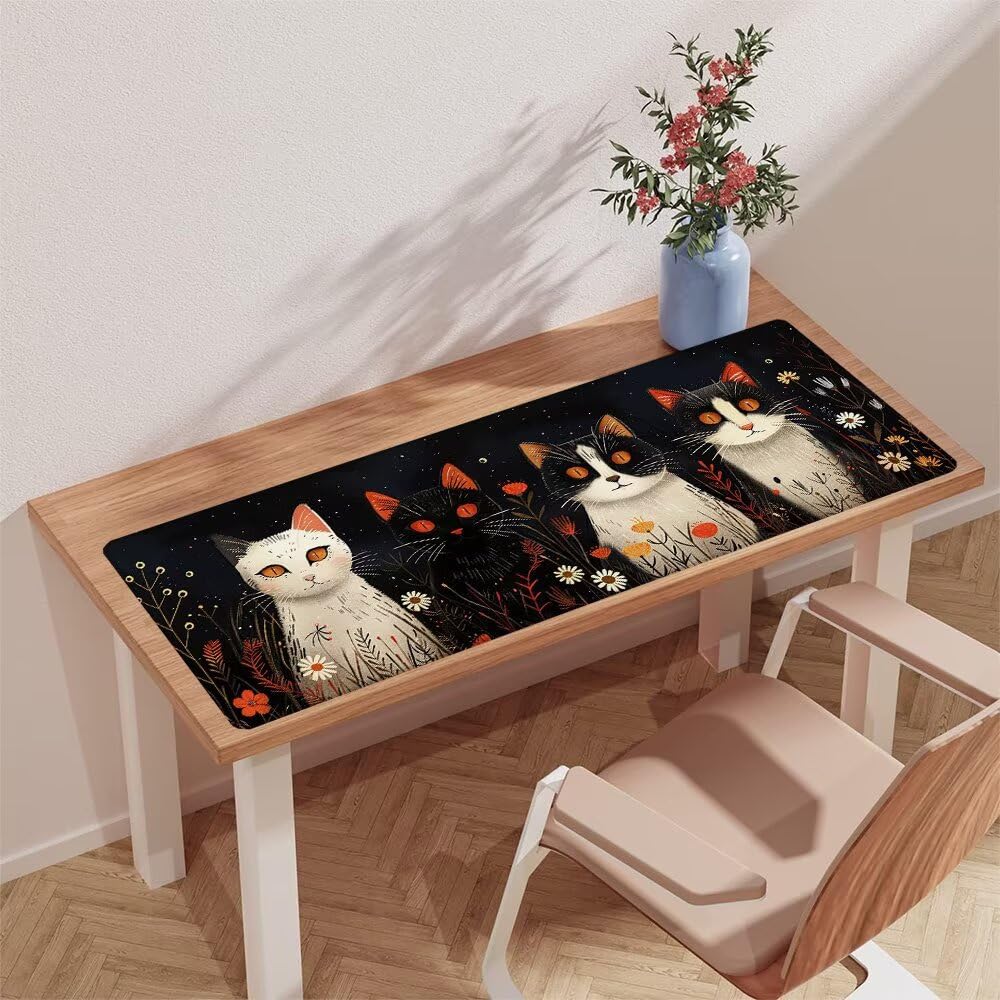 Mouspad XXL 1500x800x3mm Mouse Pad Groß Katze D-BVZ5E