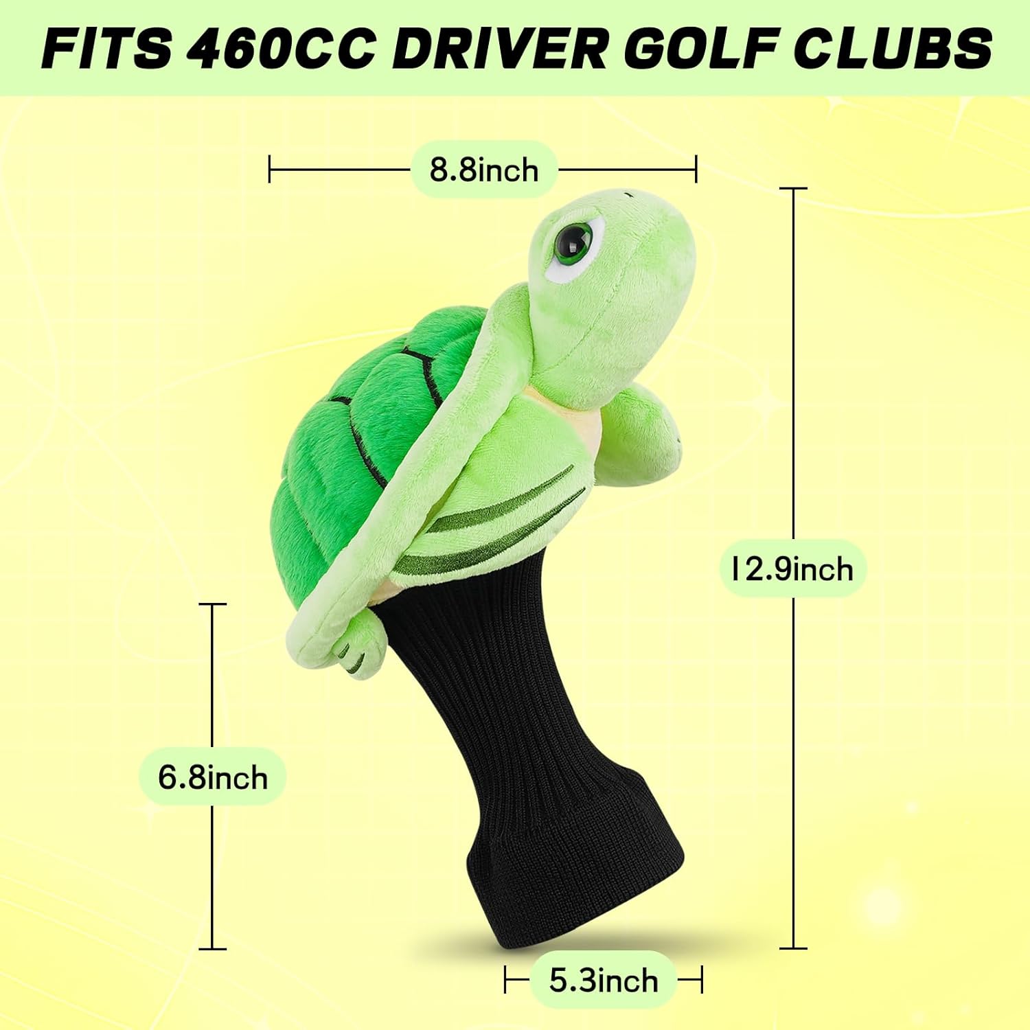 Funny Golf Headcover, Animals Plush Driver Headcover, Golf Club Head Covers Gift for Men Women