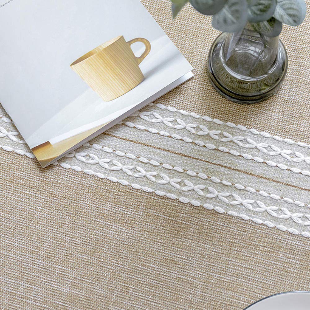 Manteles Antimanchas Mantel Rectangular Resistente Al Desgaste Grueso de Lavable Decoración Gris 140 × 200cm