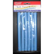 Annie 01202 Soft Twist Rollers, Blue, 6 Count