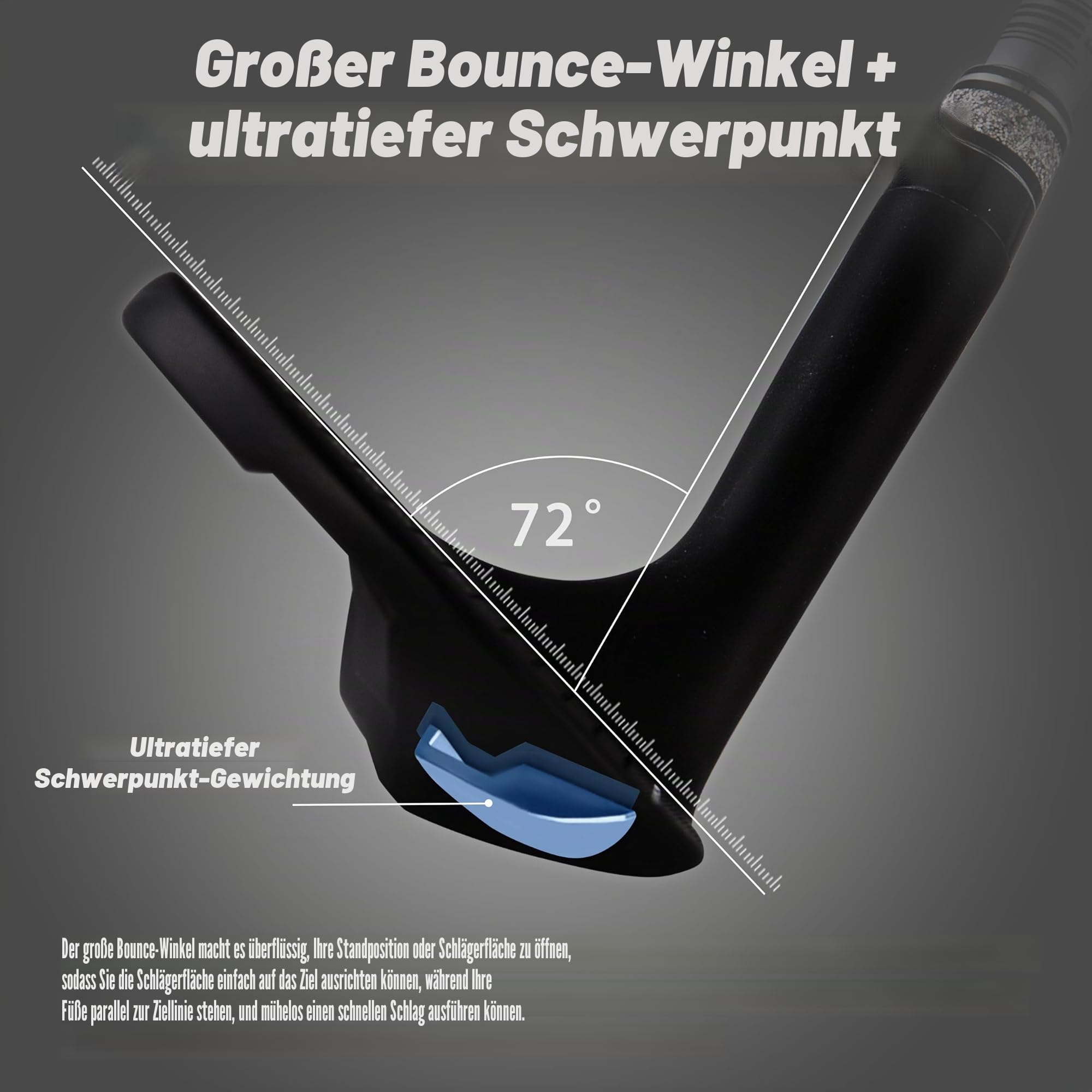 PGM 72 Grad Premium Sand Wedge, Lob Wedge für Männer & Frauen - CNC Textured - Bunker Buster Escape Bunkers and Save Strokes Around The Green-High Loft Golf Club