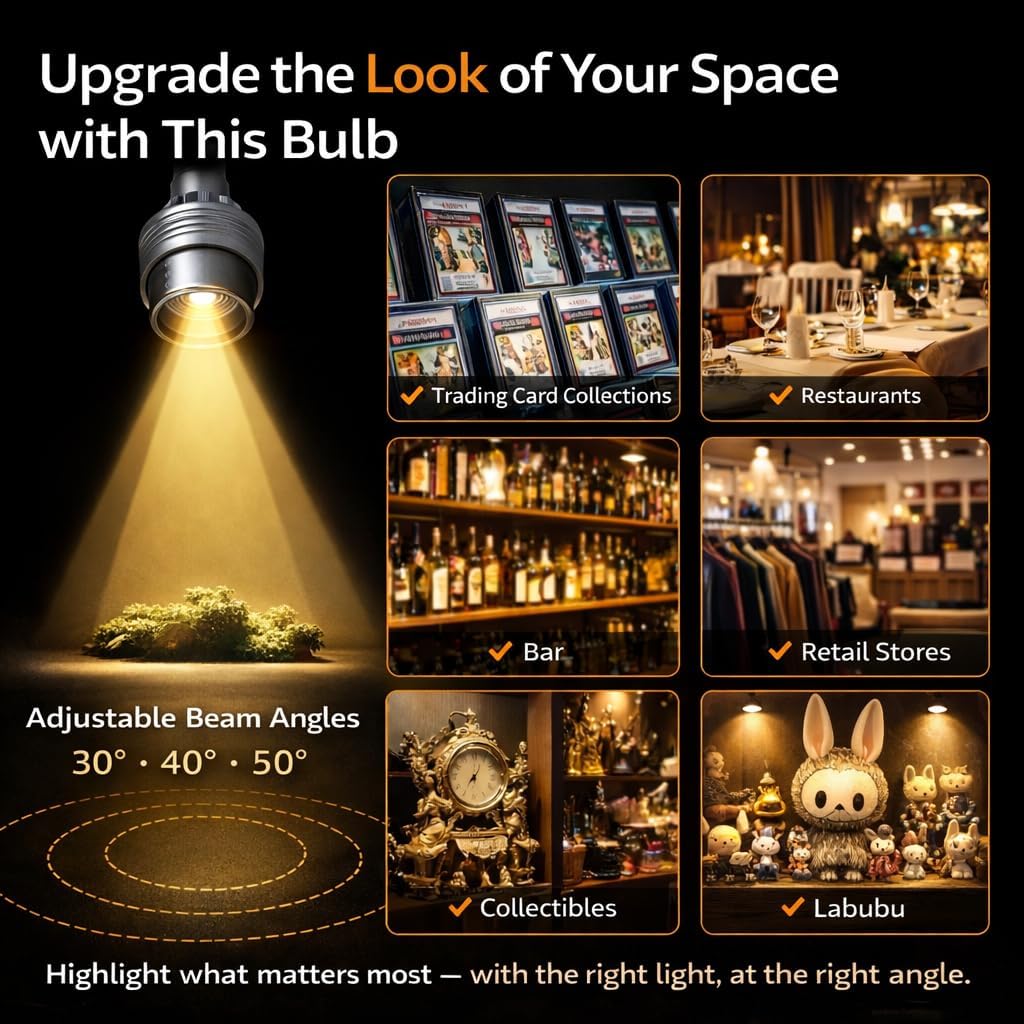 12Vmonster LED Adjustable Beam Angle Spotlight Bulb, Color Changing PAR16/PAR20, Remote Control, 190 Lumens, 120V, 4 Modes with Strobe/Flash Colored Wall Wash Up Lighting