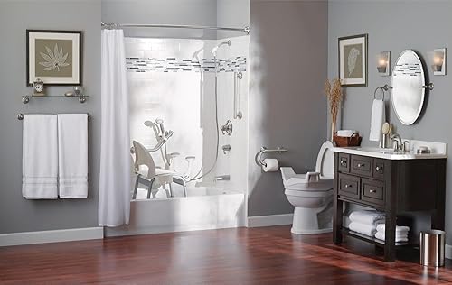 Miniatura 3 de Barra de sostén tipo manija, con elegancia de diseñador, de 24 pulgadas, LR8724D1GCH