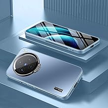 TIANYUE Case for Vivo X200 Pro, Slim Shell Film Integrated Mobile Phone Case with Camera Lens Cap, PC Hard Cover with Holder for Vivo X200 Pro Green