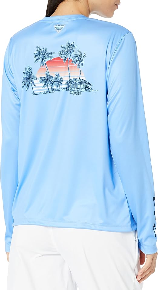 Columbia Tidal Tee PFG Palapa Palms T-shirt Manches Longues