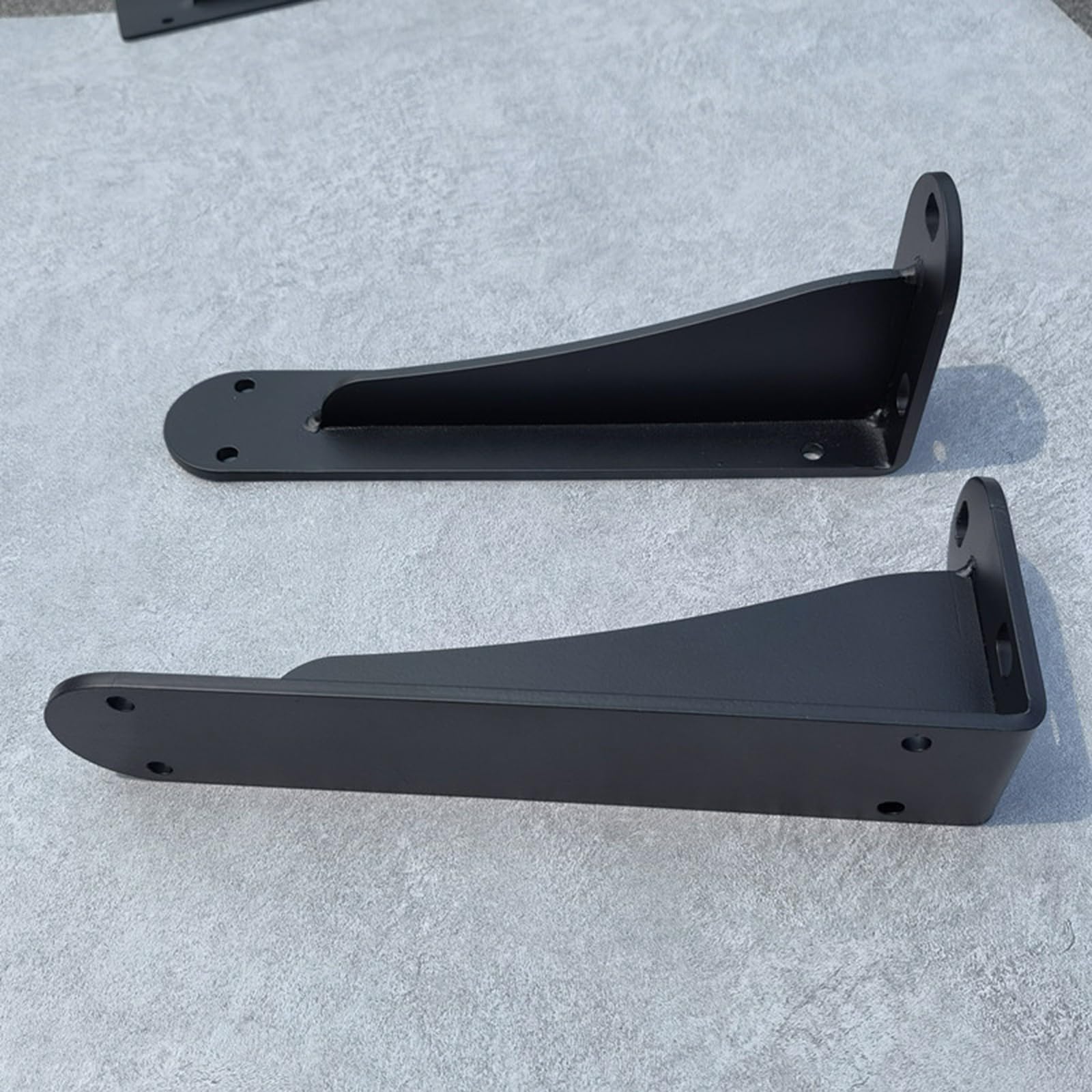 2 Piezas Soportes para Estantes de Pared,Escuadra para Estanterías Metalica,Soportes para Estanterías Flotante para Cocina Dormitorio Estudio,Con Tornillos (35cm,Negro)
