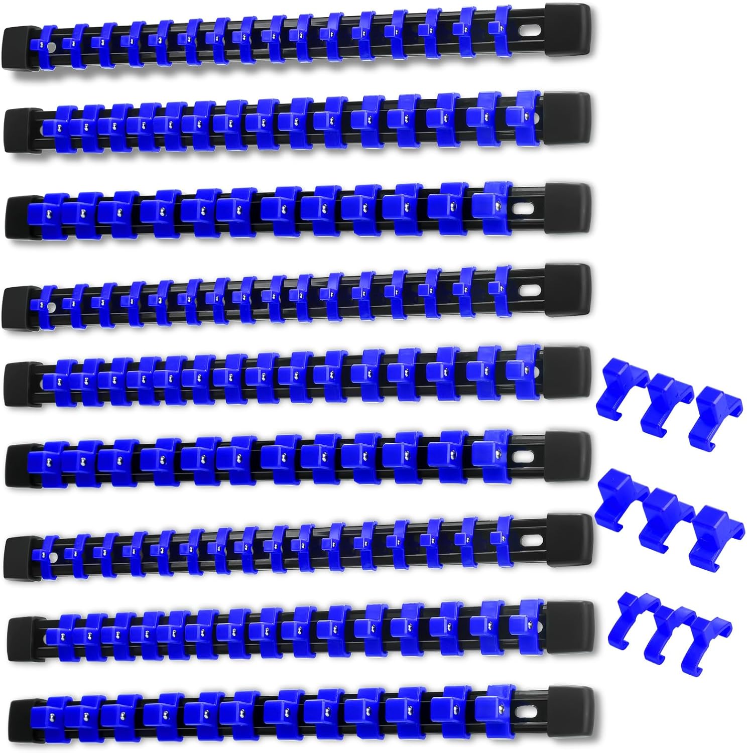 Amazon.com: BBTO 12 Pcs ABS Socket Holders Organizers Tool Box ...