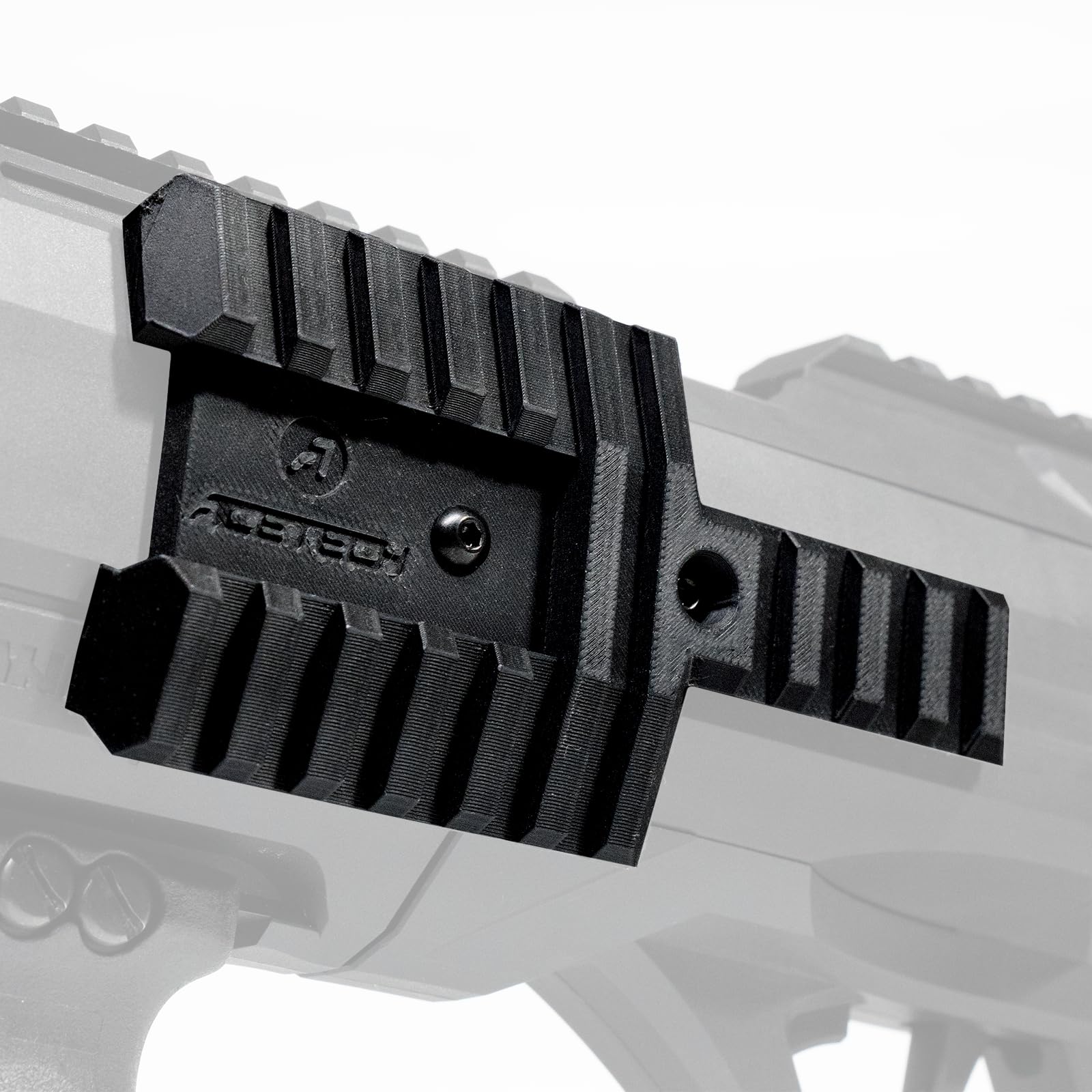ACETECH 3D-Printed Tactical Accessories ABS Plastic Designed for Volcano Airsoft Grenade Launcher (Picatinny Rail Set)