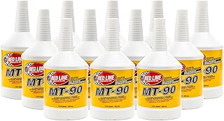 Red Line 50304-12PK Manual Transmission (MT) 90W Gear Oil - 1 Quart, (Pack of 12)