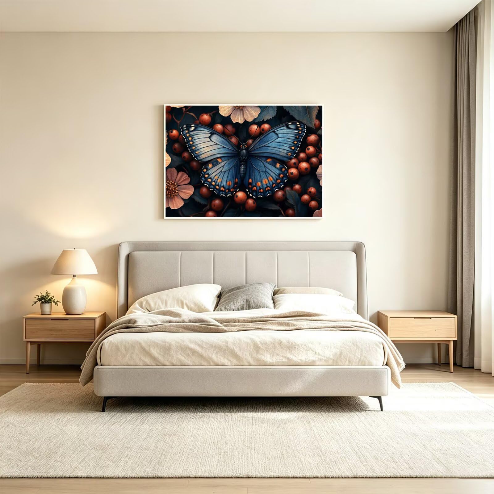Puzzles 3000 Piezas, Puzzle Madera Mariposas Planta, n-251