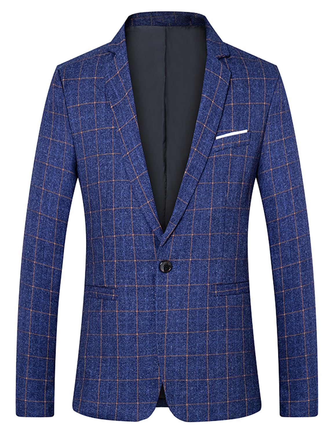 Veste à col en V homme Ulnomio blazer à carreaux idéal pour vos sorties de week-end