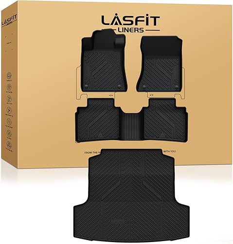 Miniatura 35 de LASFIT Alfombrillas para automóvil, para todo tipo de clima, elastómero termoplástico personalizable, fácil de limpiar, resistente, no se doblan