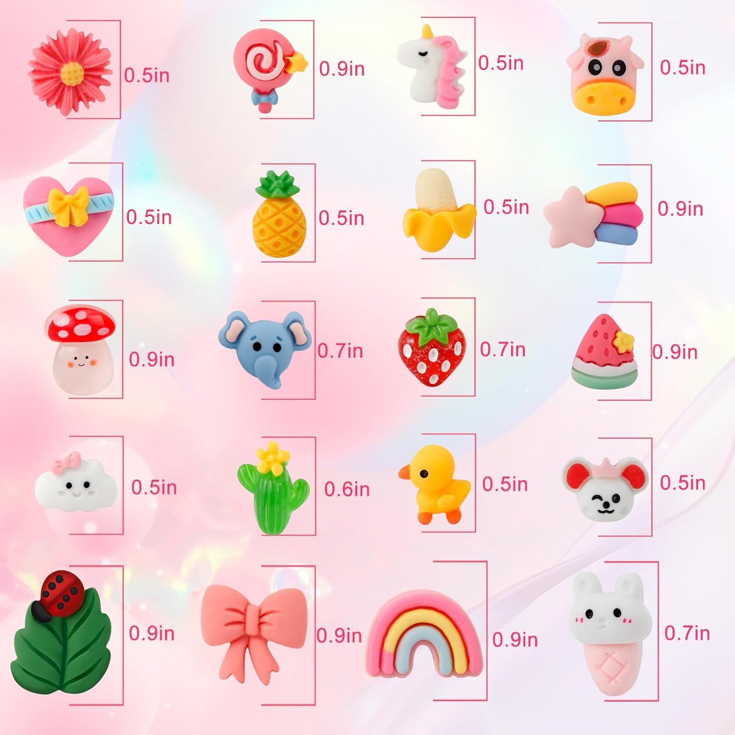 Kids Clip On Earrings for Girls 20/30/40 Pairs Hypoallergenic Clip on Earrings for Kids Cute Animal Earrings for Little Girls Jewelry Set Party Favor Gift - Image 2