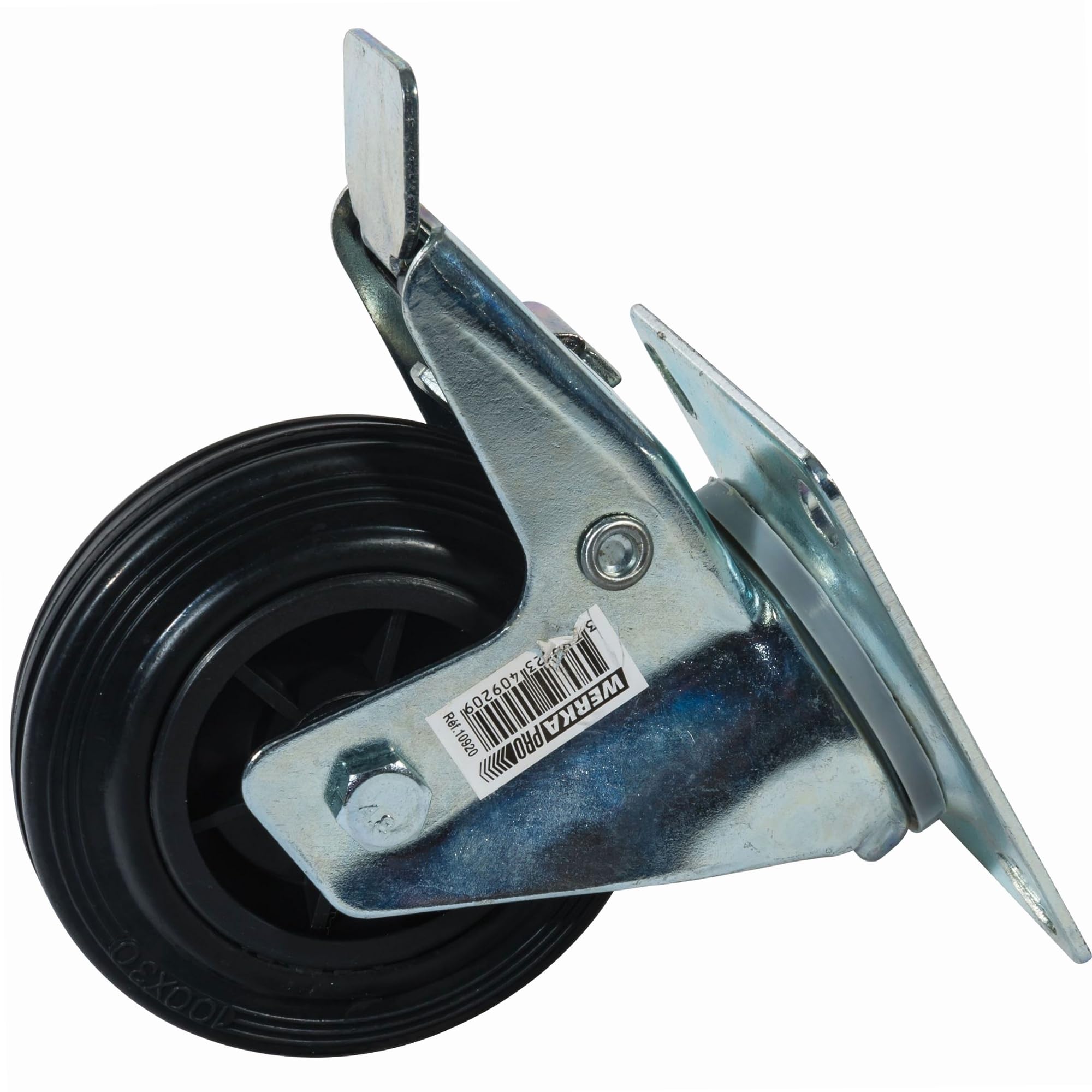 Rueda giratoria WERKA PRO con freno Ø 100mm