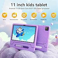 Vista 2 de Tablet infantil de 11 pulgadas Android 15 20GB + 128GB Octa-Core 8000mAh tableta Todder con funda a prueba de caídas, control parental, WiFi 6