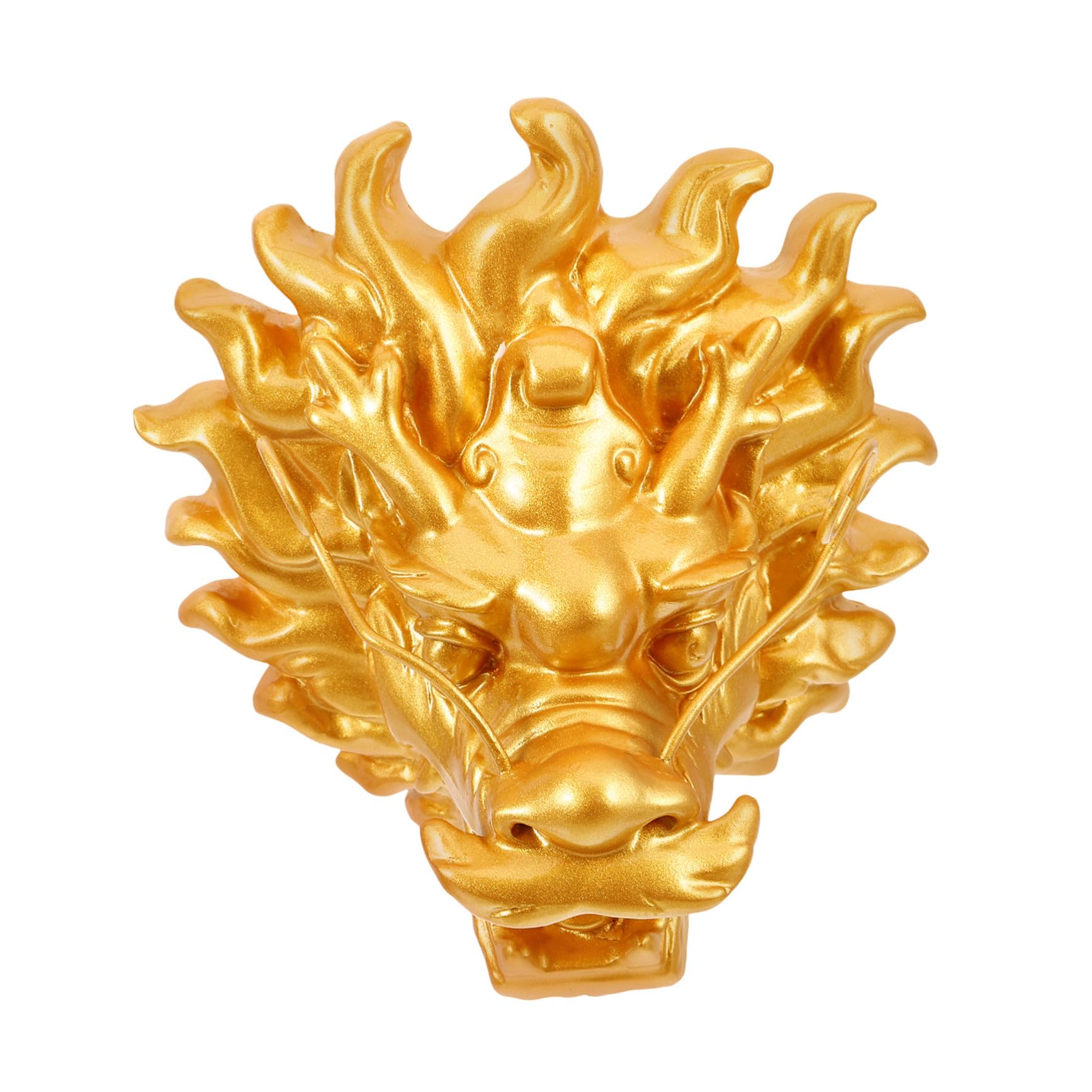 BESTonZON Fontana da Giardino con Testa di Drago Dorata Uscita Acqua Potente per Decorazione Esterna di Pareti e Cortili Facile Installazione e Design Elegante