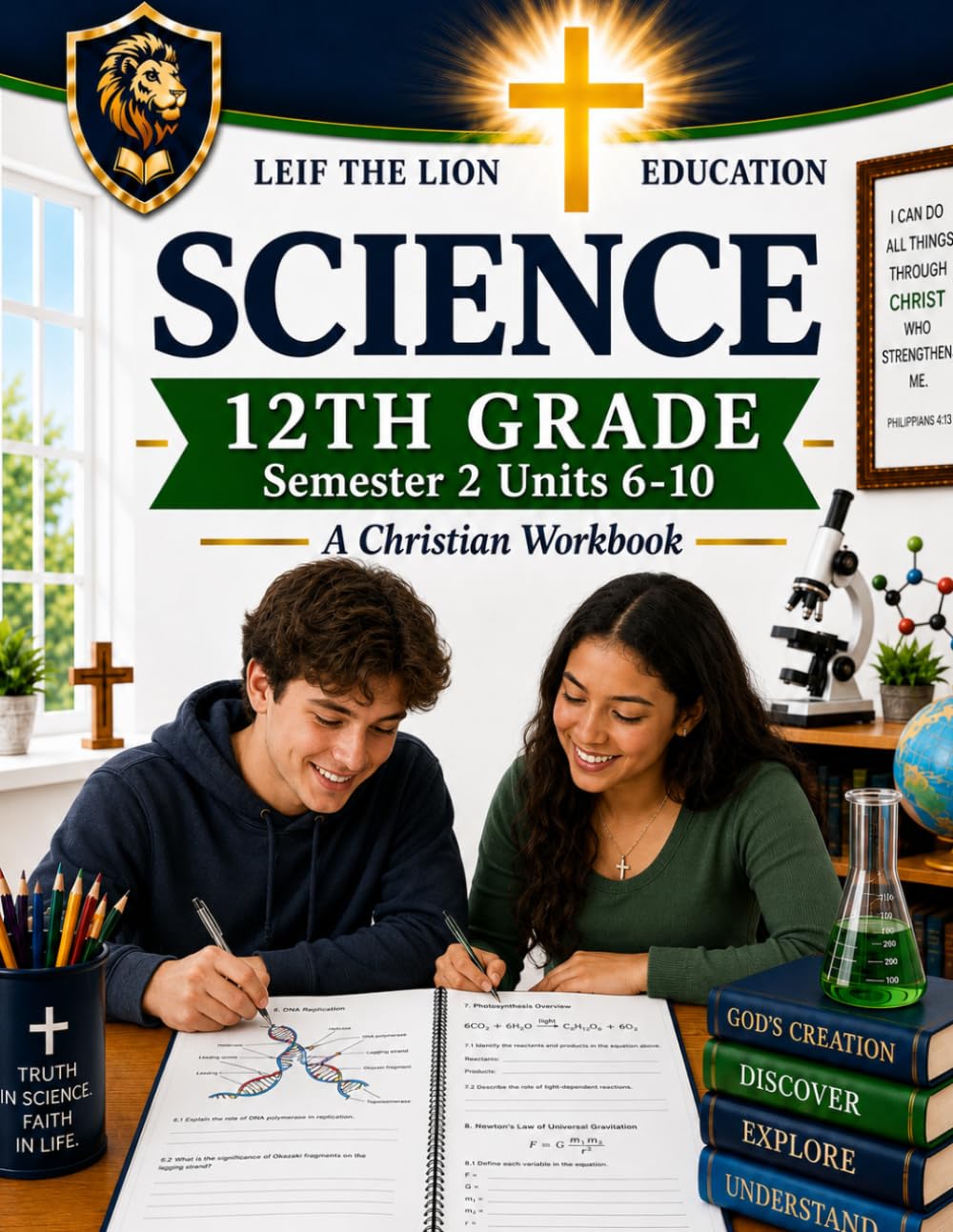 12th Grade Science - Semester 2 Units (6-10): A Christian Homeschool Workbook (Science Semesters Grades 3-12)