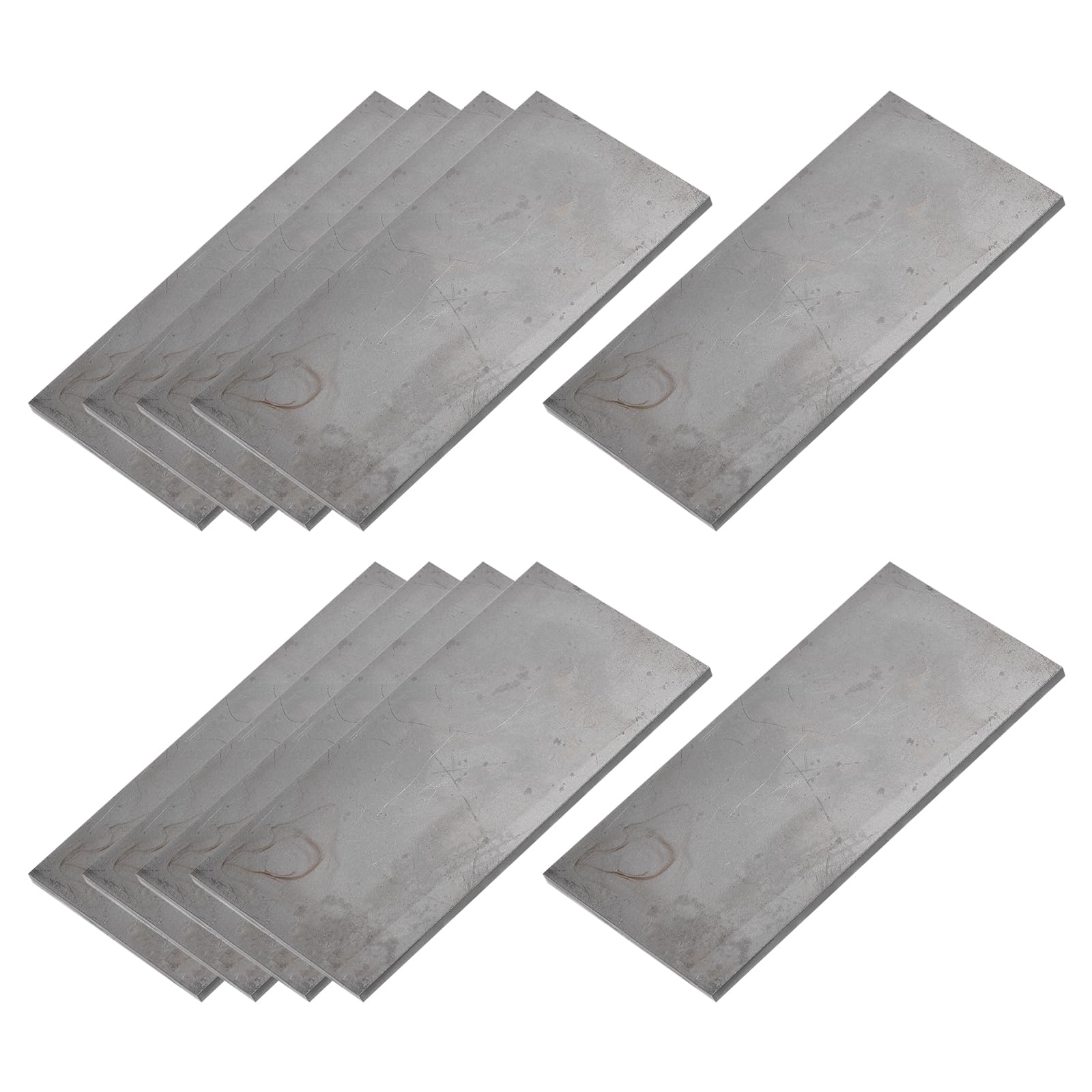 METALLIXITY 30Pz Piastra Saldatura 4"x2" Acciaio Dolce Pratica Nero