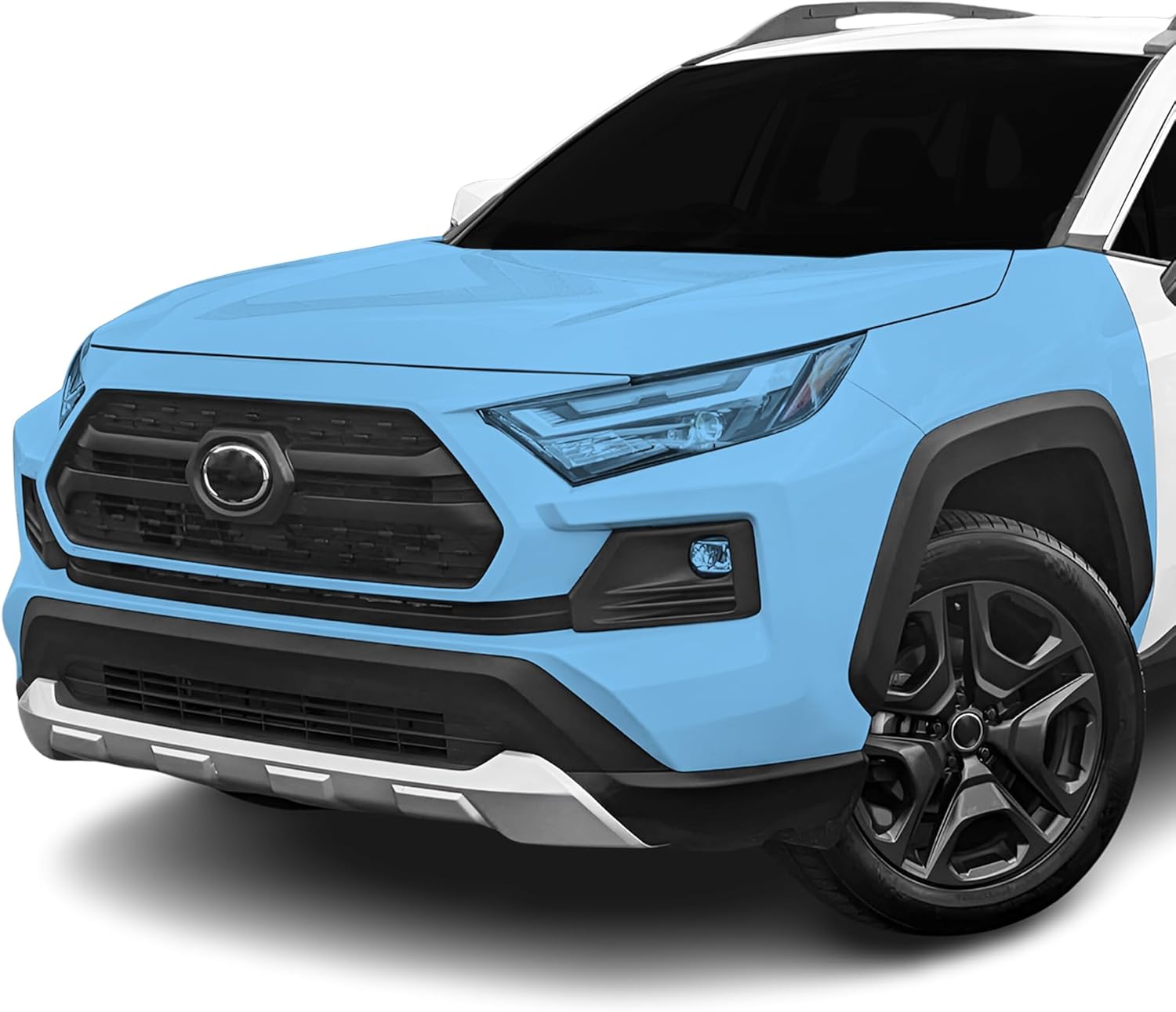 BOGAR TECH DESIGNS for Toyota Rav4 (Adventure & TRD Off-Road) 2019+ Front Middle and Front Sides Premium Paint Protection PPF Film Kit Cover, Clear Bra