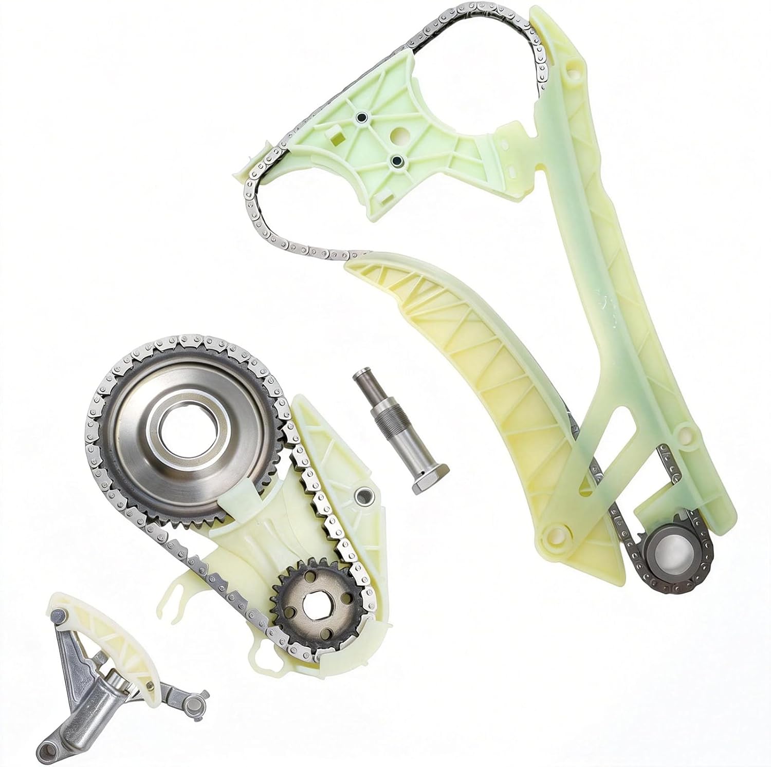 N20B20 N20B20A Timing Chain Kit with Oil Pump Drive Chain(10pcs) for 228i 2014-2016, 320I 2013-2017, 328i 2012-2016, 428i 2014-2015, X1 2013-2015 2.0L L4 Turbo Direct Replace OE 1318648732