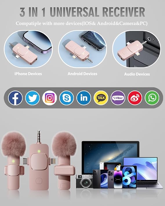 PQRQP Bluetooth Microphone for iPhone-KLLQ1