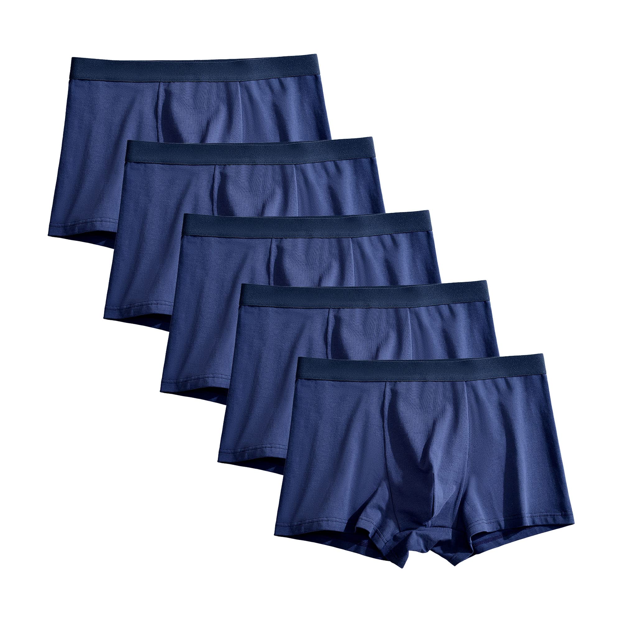 JEShifangjiusu Calzoncillos tipo bóxer para hombre, suaves, cómodos, cómodos, cómodos, ligeros, paquete de calzoncillos